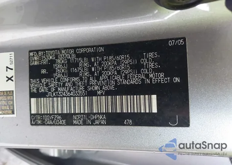 2006 Scion Xb z USA, uszkodzony, nr VIN JTLKT324364033551